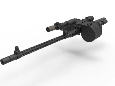 Stormtrooper Blaster RT-97C from the movie Star Wars 3D model