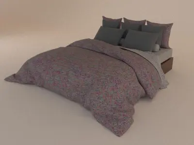 Modern Bed 3d Model Free 3D model