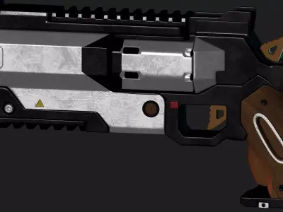 Wingman highpoly gun 3D model