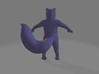 Baby Fox 3D model