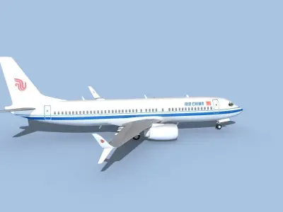 Boeing 737-800 Max Air China 3D model
