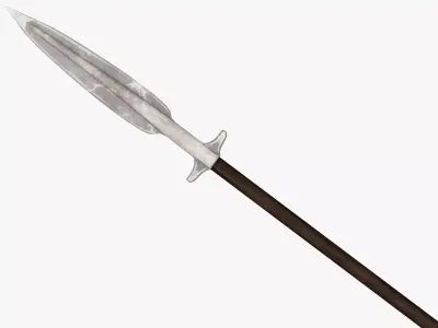 Medieval Spear Low-poly 3D model
