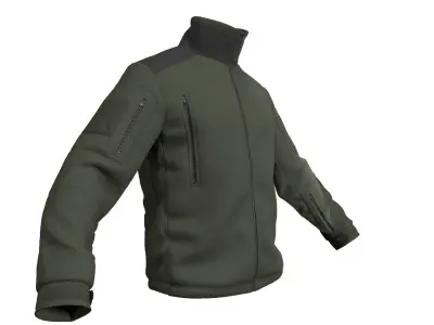 Liberty Helikon-Tex Fleece Jacket - Marvelous Designer 3D model