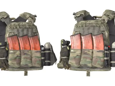 AVS PLATE CARRIER V4 Low-poly 3D model