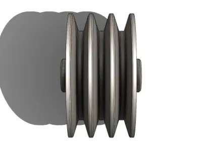 Polia Para Correias Pulley for V Belts dia 157 x 82 mm 3D model