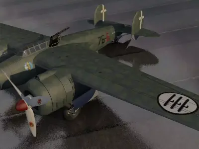 Breda Ba-88 Lince 3D model