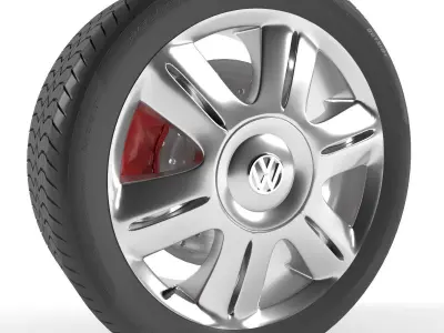 Volkswagen Passat Wheel 3D model