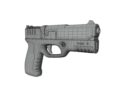 Toy HandGun Low-poly 3D model