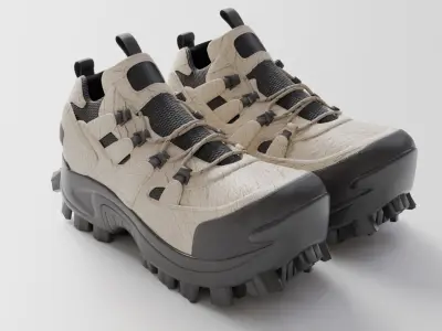 Trekking shoe V3 3D model