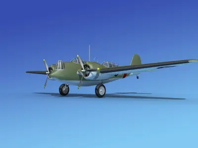 Martin B-10 V10 3D model