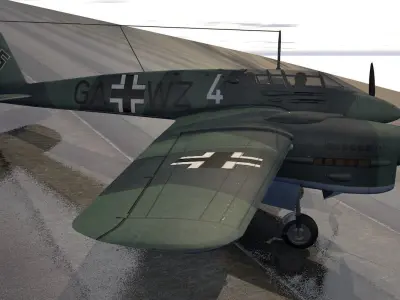 Focke-Wulf Fw-187 A-0 Falke 3D model