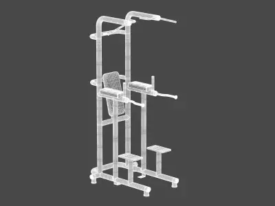Technogym Bench Chin Up Dip Leg Raise 3D model
