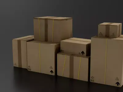 boxes set 01 3D print model