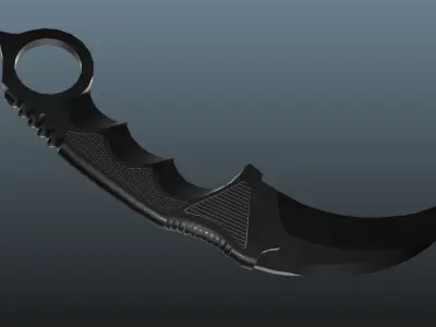 Karambit Free low-poly 3D model