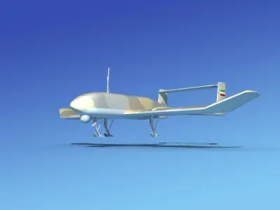 Mohajer 4 Drone V01 3D model
