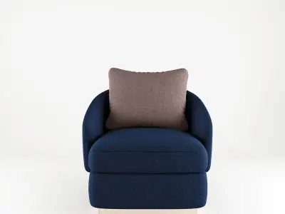 Armchair Corona Render Free 3D model