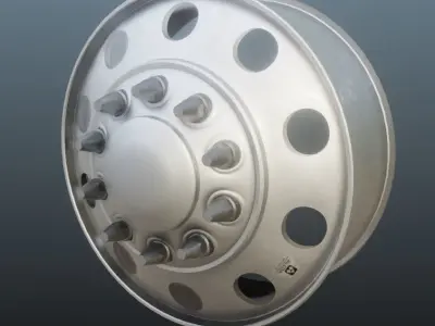 10 LUG ALCOA MILLED WHEELS 3D model