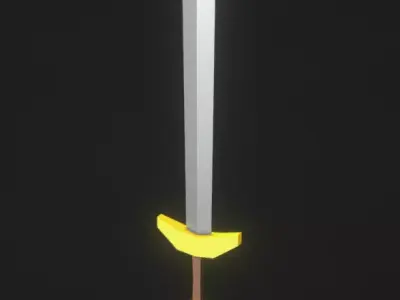 Low Poly Sword Free low-poly 3D model