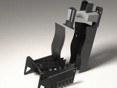 F16 Seat Actual Dimensions 3D print model