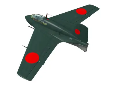 Mitsubishi J8M Ki-200 Syusui 3D model
