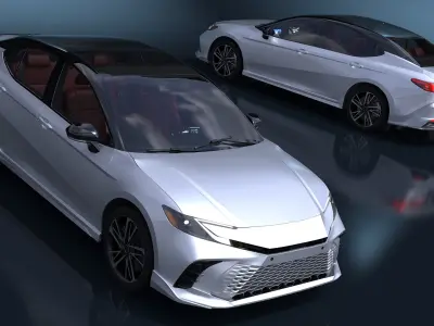 2025 Sedan White 3D model