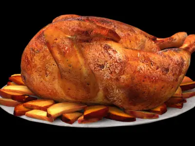 Food Chicken - PBR - Textured Low-poly 3D model