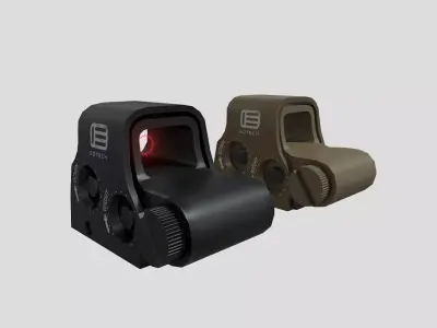 EOTech XPS3 Holographic Sight Low-poly 3D model