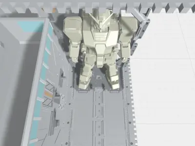 -MHG01C-  Mecha Hangar Garage 01 -Transformable Storage Box- 3D print model