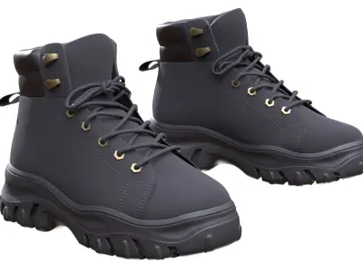 Boots 130 - All MH Bodies - UE5 Skeletons - Rigged Low-poly 3D model