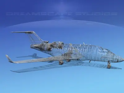 Bombardier VC-143 US Coast Guard 3D model