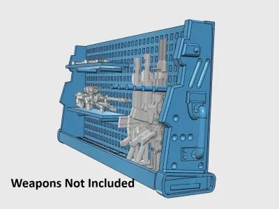 Legends Scale Rifle Rack 3D print model