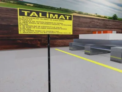 TALIMATLAR LEVHASI FACTORY Free low-poly 3D model