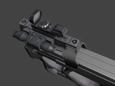 P90 MAG Controller For VR Low-poly 3D model