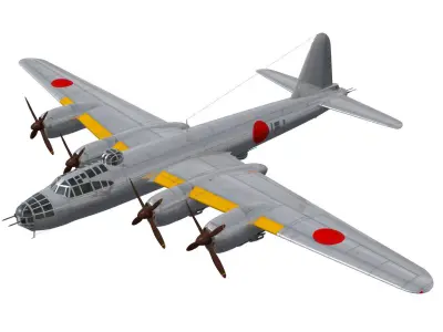 Nakajima G8N Renzan 3D model