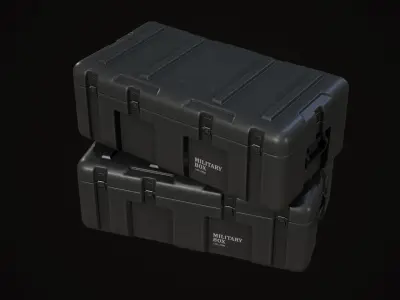 MilitaryCase 02 Low-poly 3D model