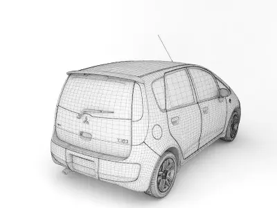 Mitsubishi Colt 3D model