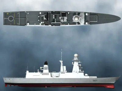 Horizon Class Frigate 3D model