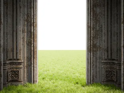 GOTHIC CASTLE BUILDING 12 Low-poly 3D model