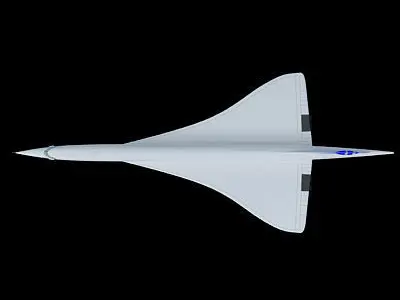 Concorde Aircraft with Textures 3D model