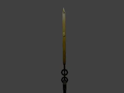 Snake Fang Whip Low-poly 3D model