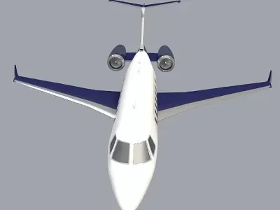 Embraer Legacy 500 private jet 3D model