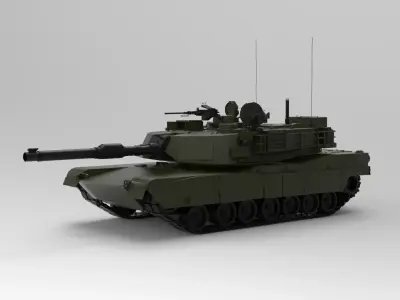 Abrams M1A2 3D model