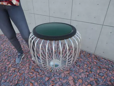 Grid Stool Free 3D print model purchase