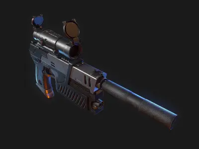 The Lawgiver Judge Dredd 3D model