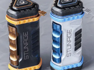 Sci-fi Grenade V6 PBR Low-poly 3D model