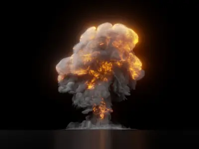 Fuel Explosion VDB-Pack 3D Model 3D model