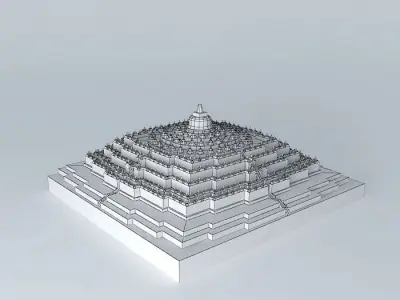 Borobudur Temple - Lite 3D model