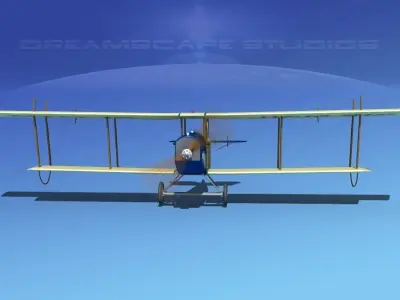 Curtiss JN-2 Jenny V09 Air Mail 3D model