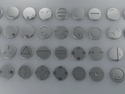 Robot parts 3D model