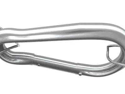 Hook with wires 3D model